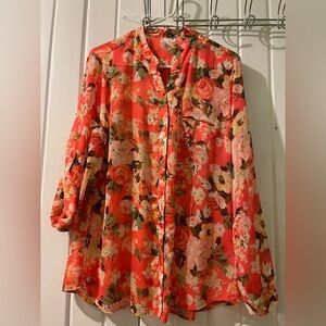 KUT from the Kloth chiffon blouse-large like new